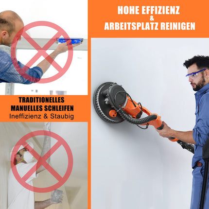 Elektrická bruska na sádrokarton 750W, 225mm, odsávání prachu