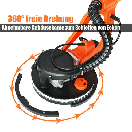 Elektrická bruska na sádrokarton 750W, 225mm, odsávání prachu