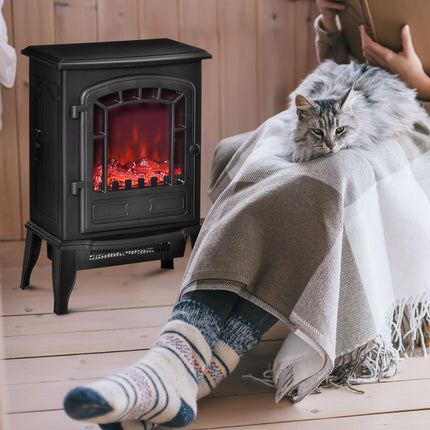Elektrický krb s topením, 2 stupně ohřevu, pro 20-25m²