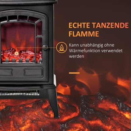 Elektrický krb s topením, 2 stupně ohřevu, pro 20-25m²