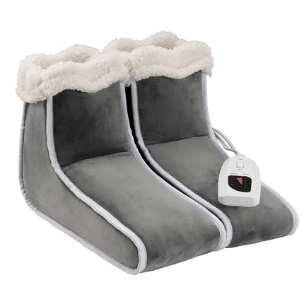 Electric Foot Warmer Slippers, Split, 6 Heat Levels, Timer