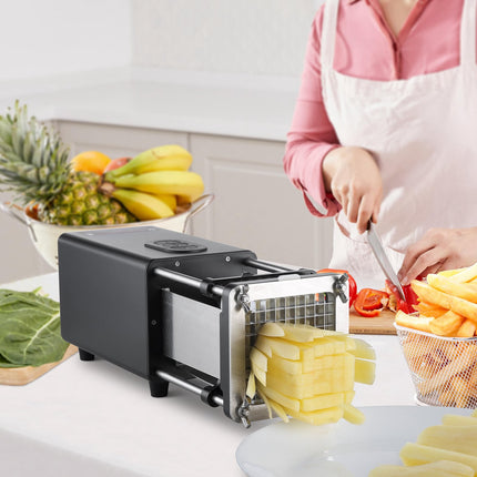 Electric French Fry Cutter With 1/2 and 3/8 In Blades
