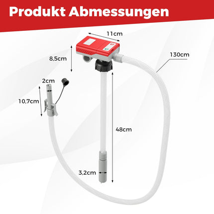 Elektrické čerpadlo na palivo, automatické zastavení, 3 adaptéry, 3.8 GPM