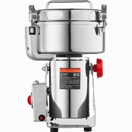 Electric Grain Mill Grinder, 2000g 3400W Swing Type
