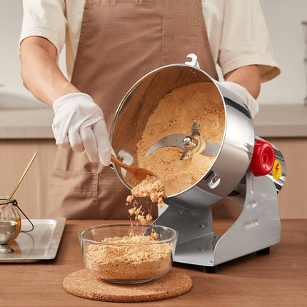 Electric Grain Mill Grinder 2500g, 3400W Swing Type