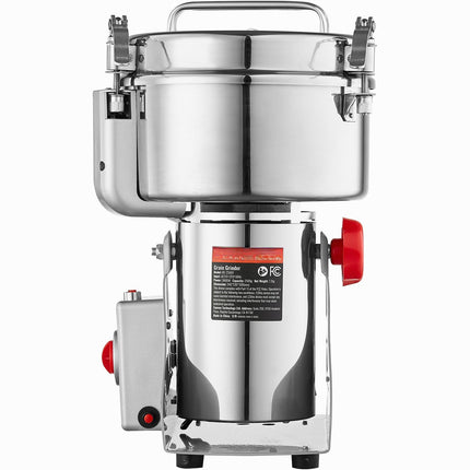 Electric Grain Mill Grinder 2500g, 3400W Swing Type