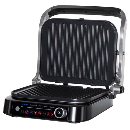 Elektrický kontaktní gril, 2100W, sklopný, 8 režimů přípravy