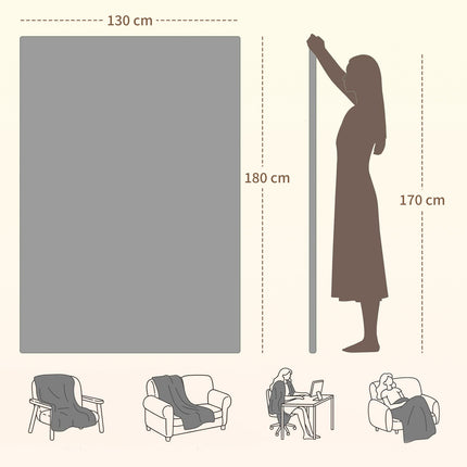 Elektrická vyhřívaná deka 180x130 cm, 10 stupňů ohřevu, časovač