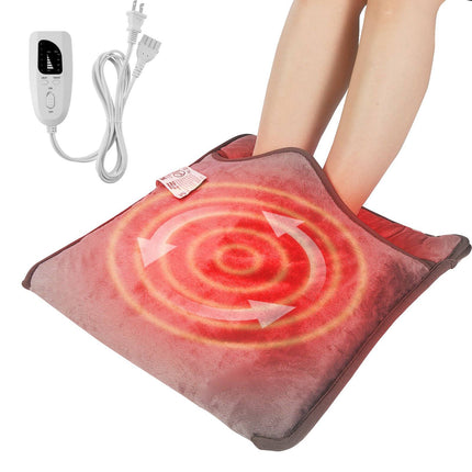 Electric Heated Foot Warmer Pad – 6 Heat Levels, Timer