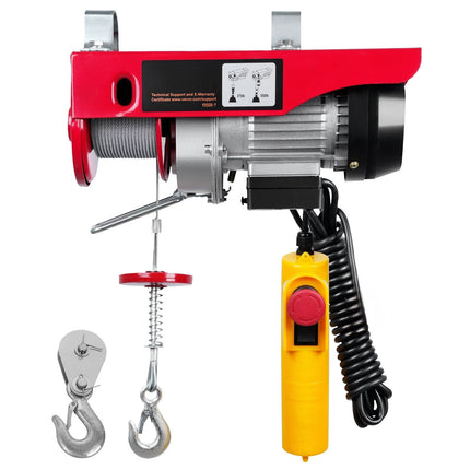 Electric Hoist 550 lb, 220V 510W, 12 m Lift, Remote