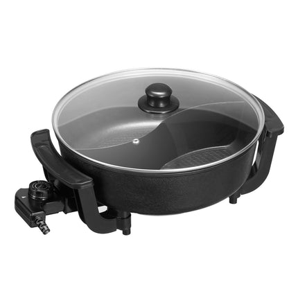 Electric Hot Pot 5L With Divider, 1360W Temp Control