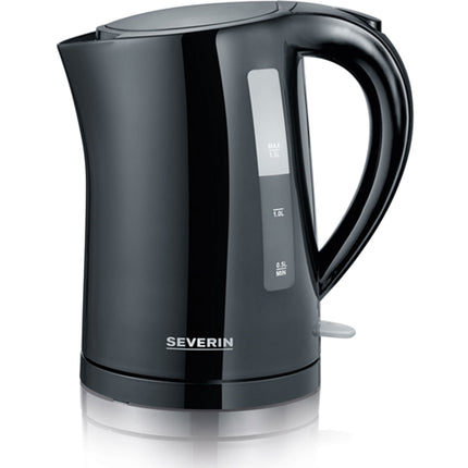 Elektrická rychlovarná konvice, 1.5L, 2200W, černá, skryté topné těleso