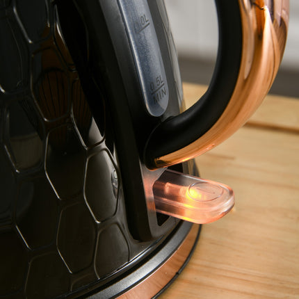 Elektrická rychlovarná konvice, 2200W, průhledové okénko, filtr, černá