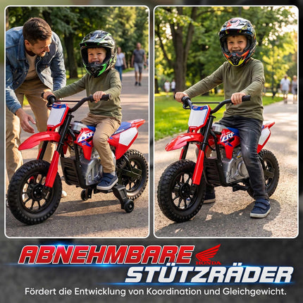 Electric Kids Motorcycle with 12V Motor, Red & Blue