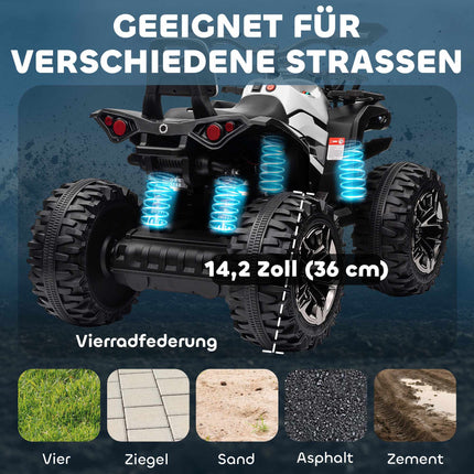 Elektrická dětská čtyřkolka, baterie 12V, rychlost 3-8 km/h