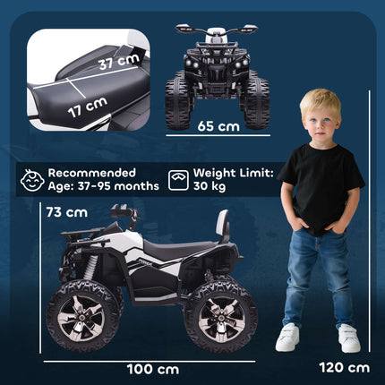 Elektrická dětská čtyřkolka, baterie 12V, rychlost 3-8 km/h