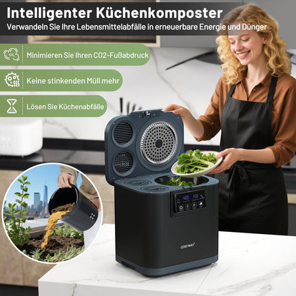 Elektrický kuchyňský kompostér, objem 4L, filtry proti zápachu