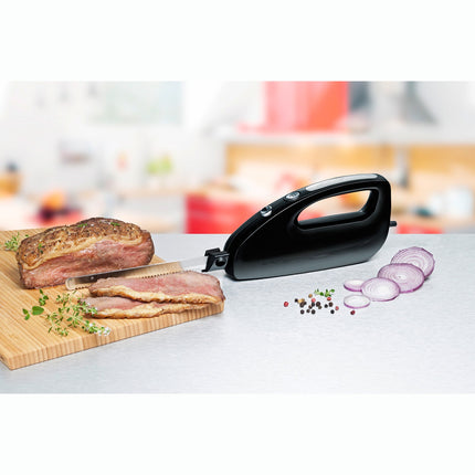 Elektrický nůž, 120W, 2 čepele, nerez, 15cm