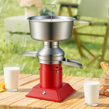 Electric Milk Cream Separator, 60L/H, 4.5L Bowl, Stainless Steel