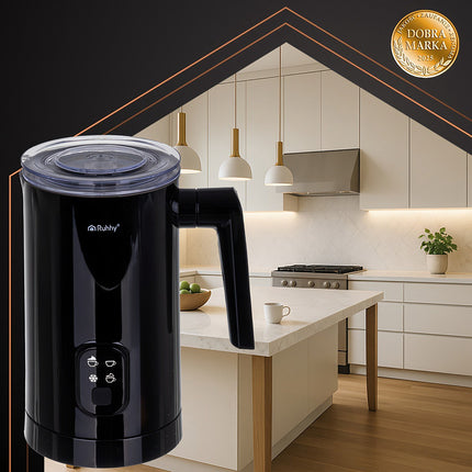 Elektrický napěňovač mléka, černá, 400W, objem 160ml/350ml