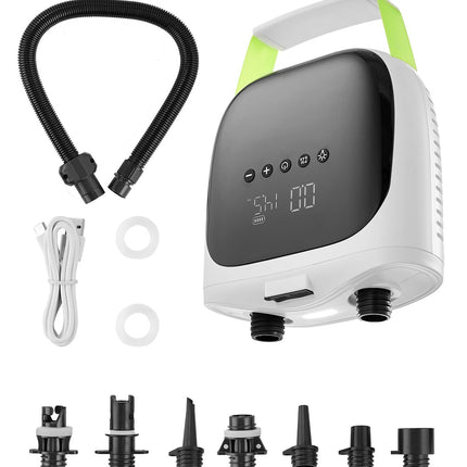 Electric Paddle Board Pump, 20 PSI, Rechargeable, Auto-Off