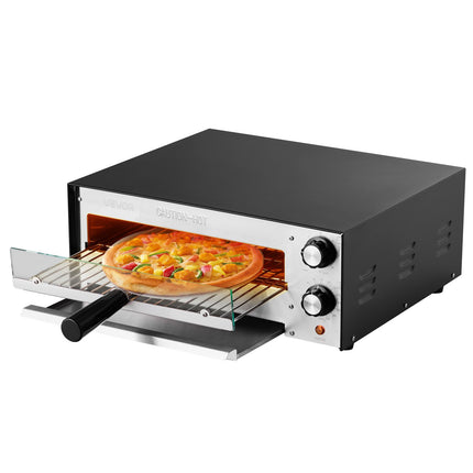 Electric Pizza Oven 12-Inch, 1450W, 572F, Timer