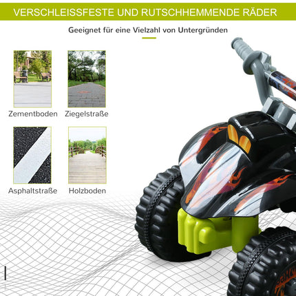 Elektrická mini čtyřkolka pro děti, 18-36 měsíců, žlutá