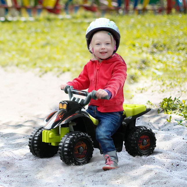 Elektrická mini čtyřkolka pro děti, 18-36 měsíců, žlutá