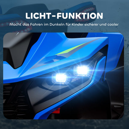 Elektrická dětská čtyřkolka - 12V, LED světla, USB a hudba