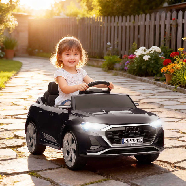 Elektrické autíčko k svezení, Audi Q8 12V, dálkové ovládání, černá