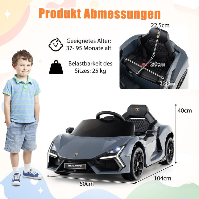 Elektrické autíčko pro děti – Lamborghini 12V s LED světly