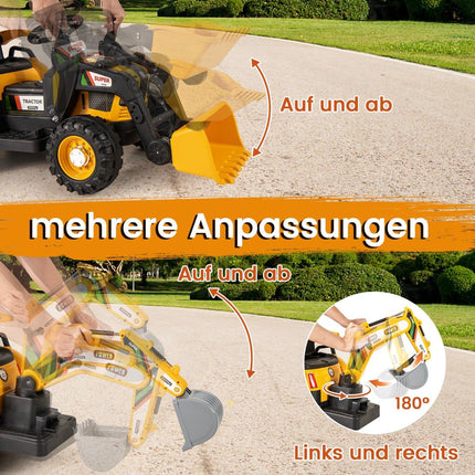 Elektrický traktor k svezení s vlečkou a dálkovým ovládáním, 12V