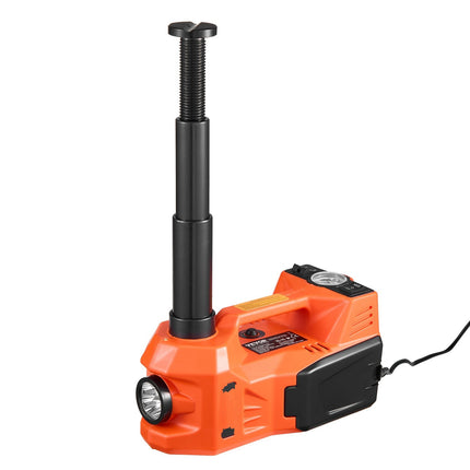 Electric Scissor Jack Kit, 5 Ton 12V, Inflator, Impact Wrench, LED
