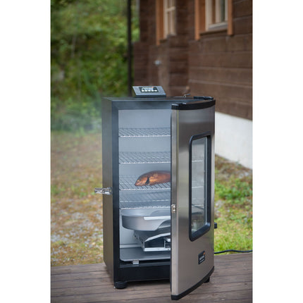Elektrická udírna, 650W, 4 rošty, digitální ovládací panel