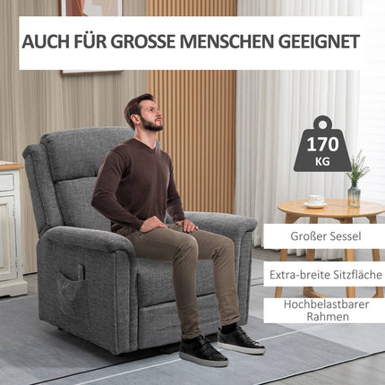 Electric deck chair, remote control, capacity 170 kg