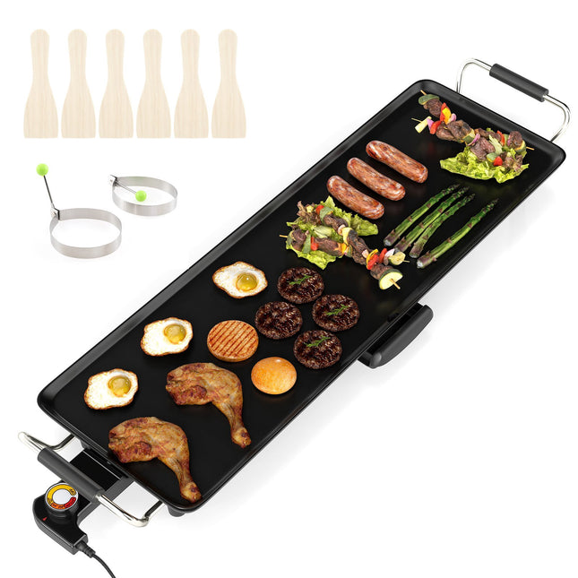 Elektrická grilovací deska teppanyaki, nepřilnavý povrch 70cm