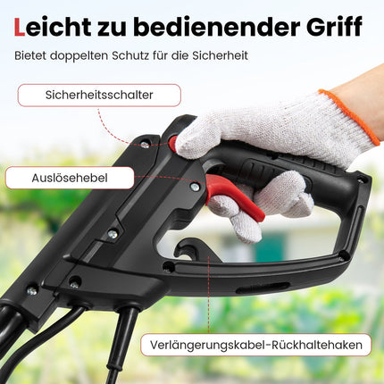 Elektrický kultivátor 1200W – záběr 36cm, hloubka 22cm