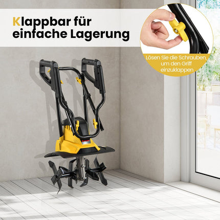 Elektrický kultivátor 1200W, záběr 36cm, hloubka 22cm