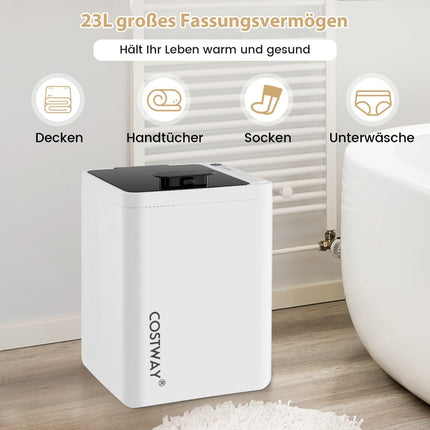 Elektrický ohřívač ručníků, 23L, automatické vypnutí, časovač, LED displej