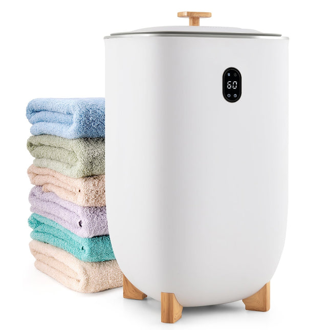 Elektrischer Handtuchwärmer, 35 l Fassungsvermögen, Zeitschaltuhr, Weiß