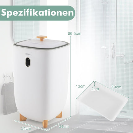 Elektrický ohřívač ručníků, objem 35L, časovač, bílá