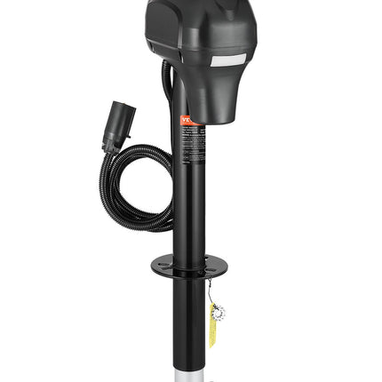 Electric Trailer Tongue Jack 3500 lb, 12V 7-Pin, LED