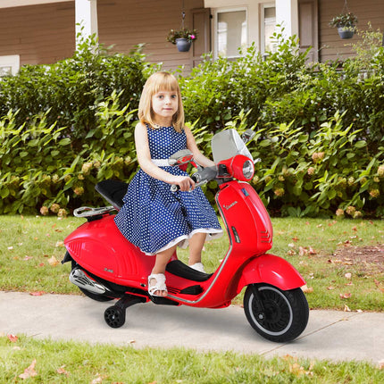 Electric motorcycle for children with MP3 & lights, red
