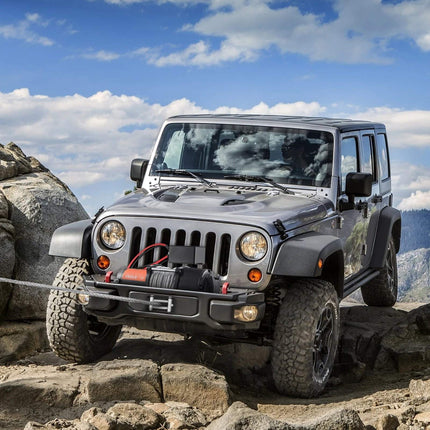 Electric Winch 12V 4500 lb, Steel Rope, Wireless Remote