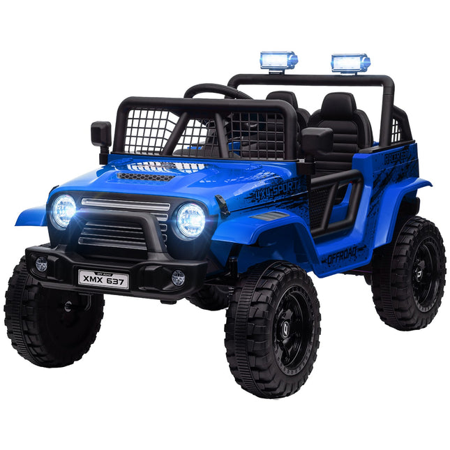 Elektrické auto pro děti, terénní 12V s hudbou, modrá