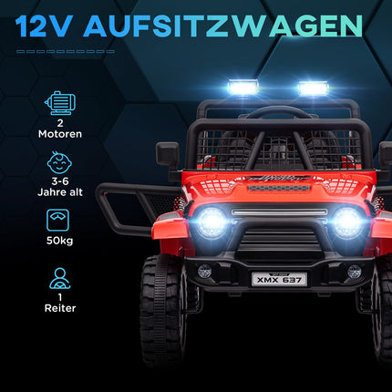Dětské elektrické terénní auto 12V s hudbou a dálkovým ovládáním