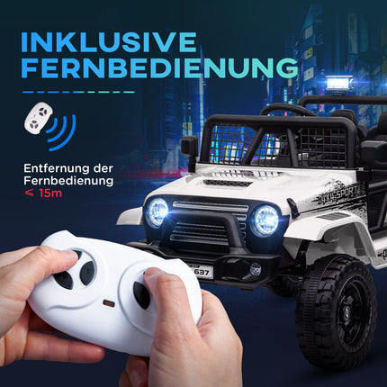 Dětské elektrické auto 12V - terénní, hudba, dálkové ovládání