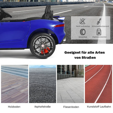 Dětské elektrické auto s pohádkami, hudbou, houkačkou, světlomety a dálkovým ovládáním, námořnická modrá