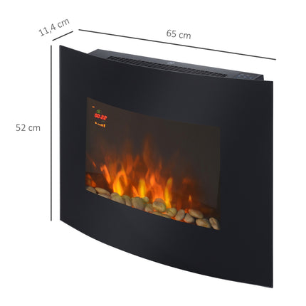 Elektrický nástěnný krb 65cm – útulná atmosféra domova