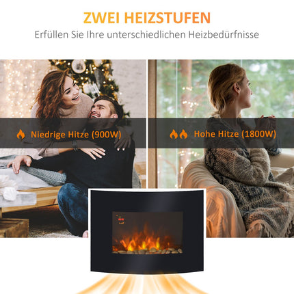 Elektrický nástěnný krb 65cm – útulná atmosféra domova